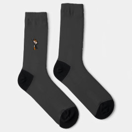 figdewdrops Grimmige Feige dunkelgraue Crewsocken Socken