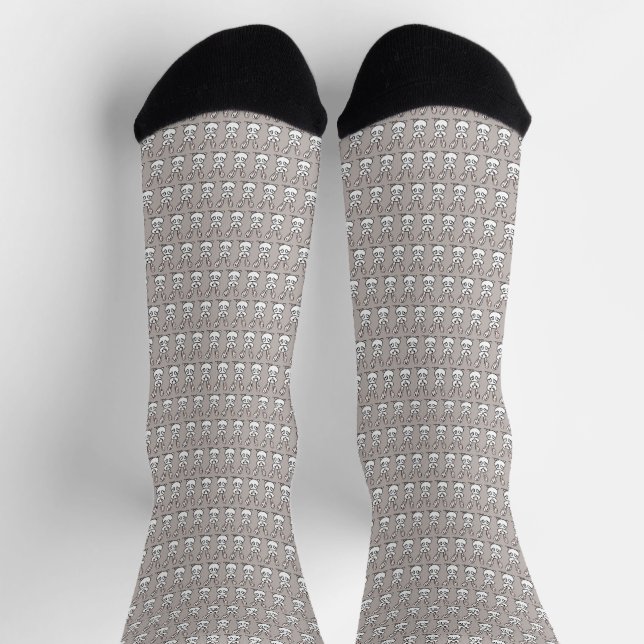 figdewdrops Häschen-Muster Socken (Oben)