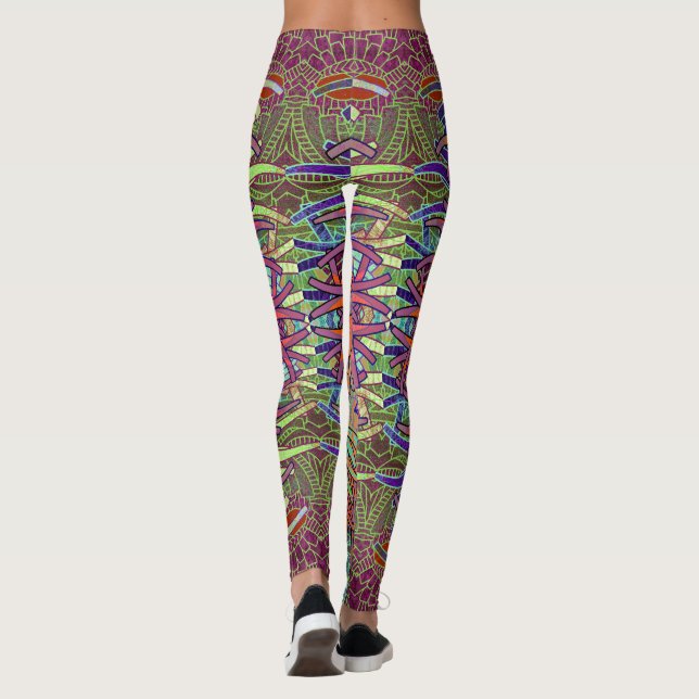 Figes, Brambles und ein geschlossenes Buch Legging Leggings (Rückseite)
