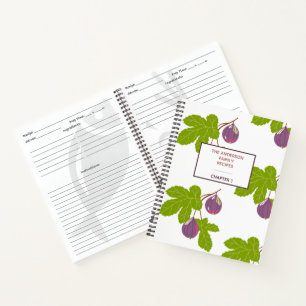Figes italiennes modernes et livre de recettes de