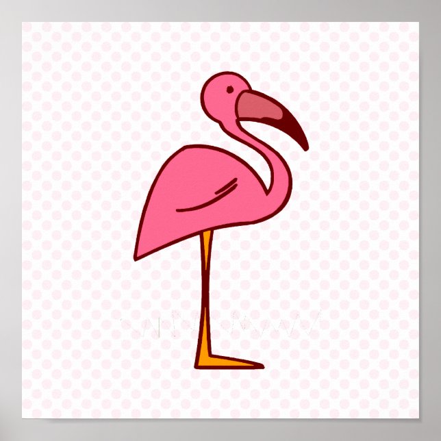Figgy Flamingo Poster (Vorne)