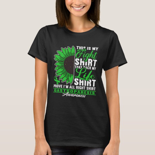Figh I Digestive Tract Paralysis I Gastroparesis T-Shirt (Vorderseite)