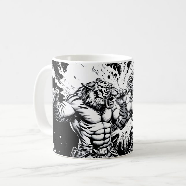 Fight Club - Tigers Kaffeetasse (Vorderseite Links)