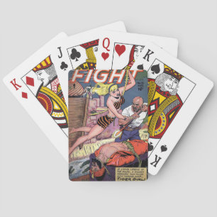 „Fight Comics“-Comicheft Spielkarten