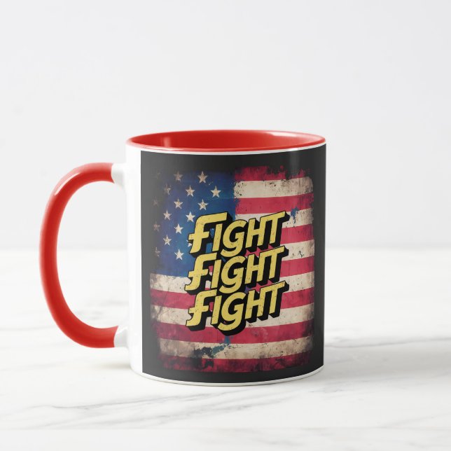 Fight Fight Fight - Wahl Donal Trump Tasse (Links)