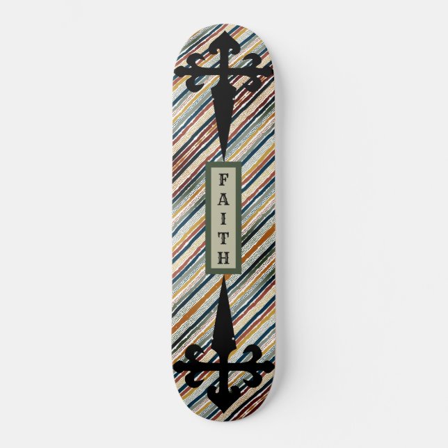 Fight for Faith Order of Santiago Cross Skateboard (Vorderseite)