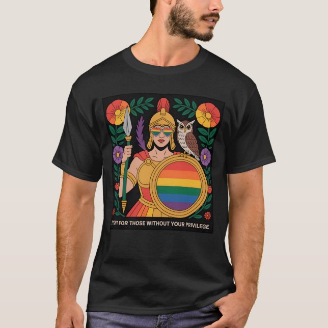 Fight Forhose Without Your Privilege Lgbtq Pride A T-Shirt (Vorderseite)