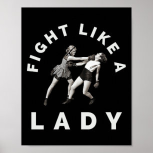 Fight Like A Lady Frauenboxen Poster