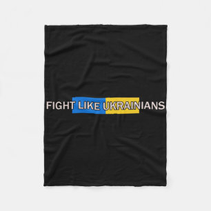 Fight Like Ukrainians - Ukrainischer Präsident Sel Fleecedecke