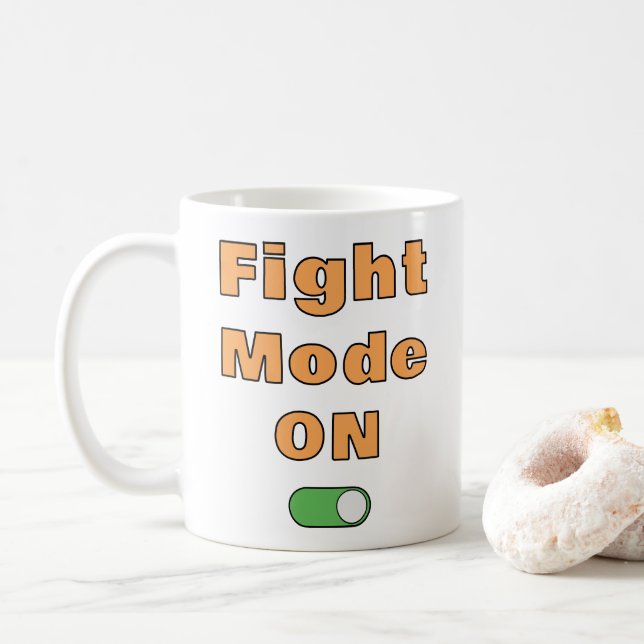 Fight Mode On Kaffeetasse (Mit Donut)