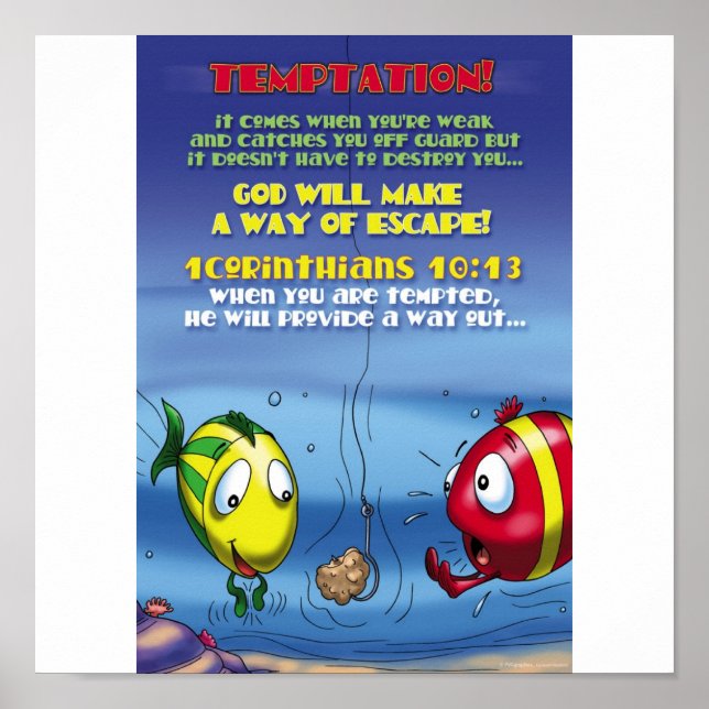 Fight Temptation Poster (Vorne)