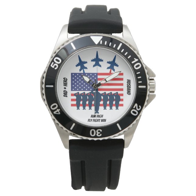 Fight Win Personalisiert Watch Armbanduhr (Vorderseite)