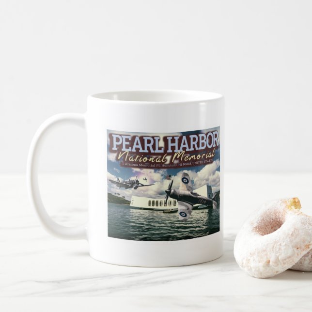 FIGHTER AIRCRAFT - NATIONALER NATIONALER NATIONALE KAFFEETASSE (Mit Donut)