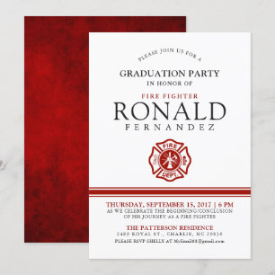 Fighter Graduation Party Invitation d'événement