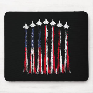 Fighter Jet Flugzeug USA Flag 4. Juli Patrioti Mousepad