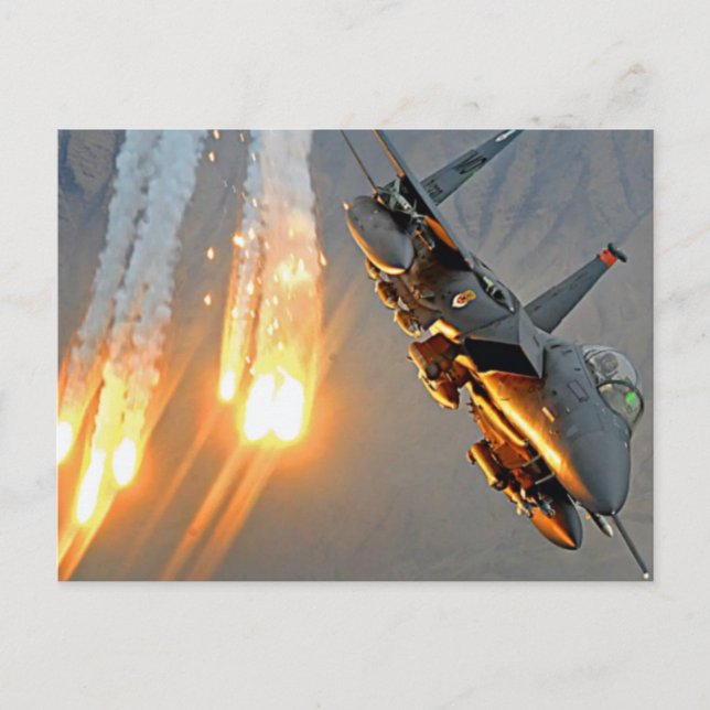FIGHTER JET VERÖFFENTLICHT HET FLARES POSTKARTE (Vorderseite)