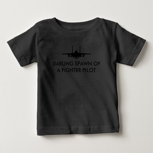 Fighter Pilot Spawn F-15E Funny Baby T-shirt (Vorderseite)