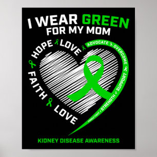 Fighter Women Men gibt Mama Nierenerkrankung Aware Poster