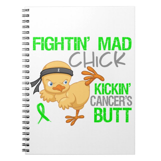 Fightin Chick Non-Hodgkins Lymphom Notizblock (Vorderseite)
