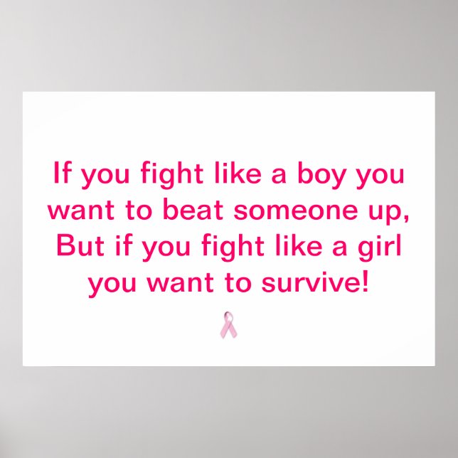 Fighting Cancer! Poster (Vorne)