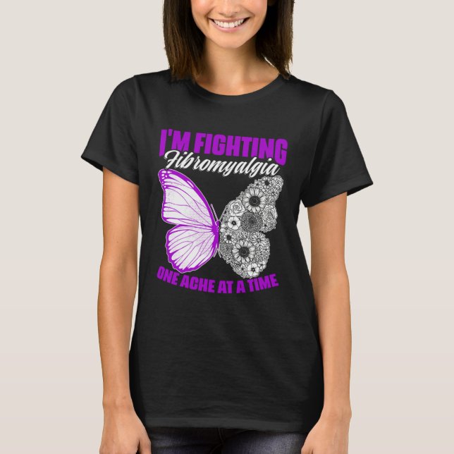 Fighting Fibromyalgia  Fibro Survivor Fibromyalgia T-Shirt (Vorderseite)