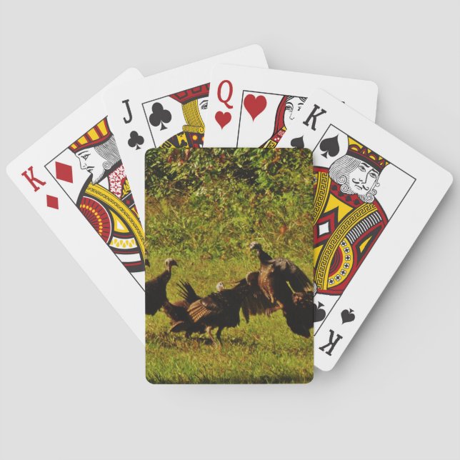 Fighting Wild Turkeys in the Smoky Mountains Spielkarten (Rückseite)