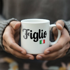Figlio Italian Flag Mug - Italian Son Gift