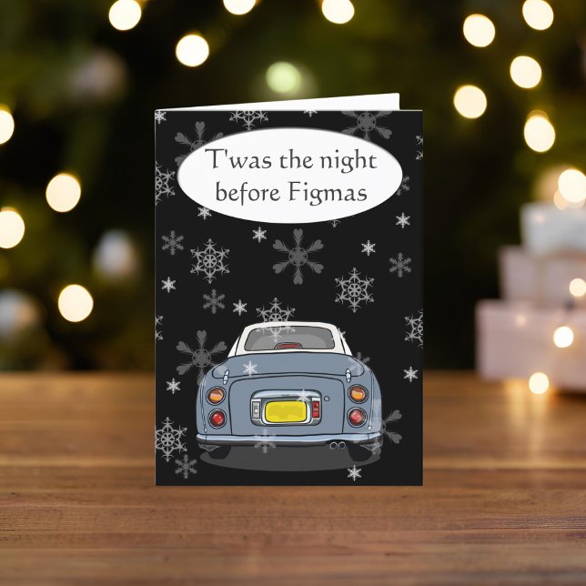 Figmas Lapis Figaro Weihnachten (Happy Fig-mas! A fun figgy themed christmas card to send to your car! (or your figgy loving friends))