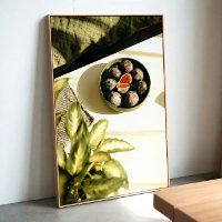 figues dans un bol de fruits - art mural minimalis