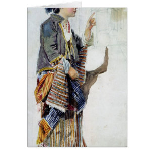 Figure d'une fille dans le costume turc, 19ème