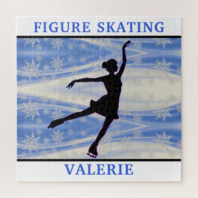 Figure Patinage Snowflake Puzzle (Vertical)
