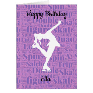 Figure personnalisée carte d'anniversaire de