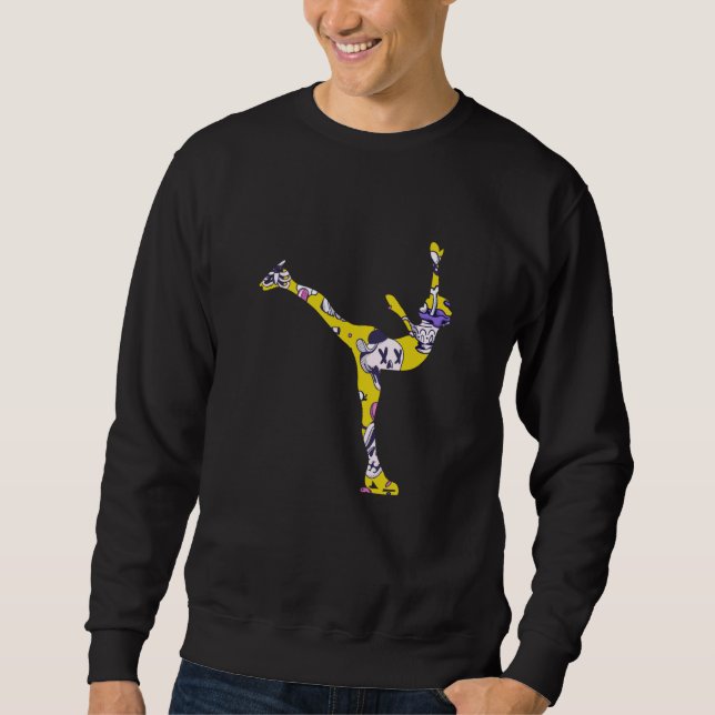 Figure Skating Girls And Women Ice Skating  5 Sweatshirt (Vorderseite)
