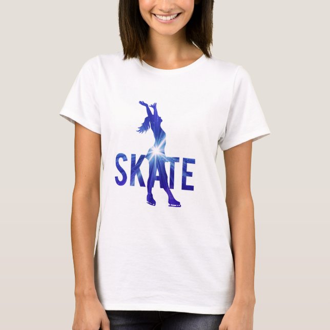 Figure T-shirt de logo d'étoile de patin (Devant)