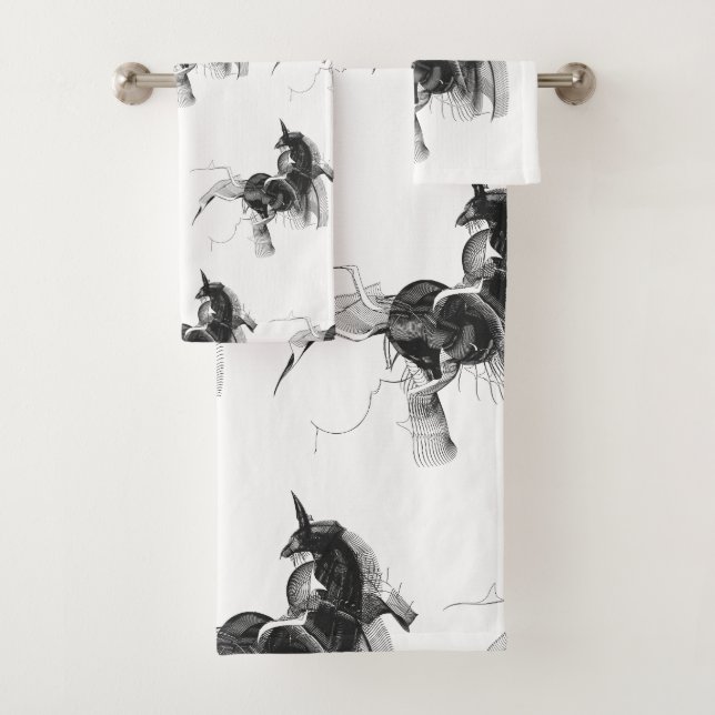 Figure Unicorne numérique - Couleur Arrière - plan (En situation)