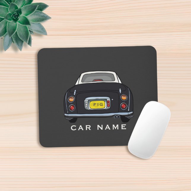 Figures Name Niedlich Black Figaro Car Monogram Mousepad (Love black figaros and need a mouse mat? Add your name to this one!)