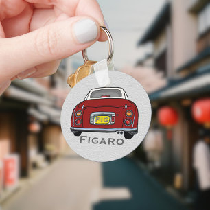 Figures Niedlich Red Figaro Car Name Monogram Schlüsselanhänger