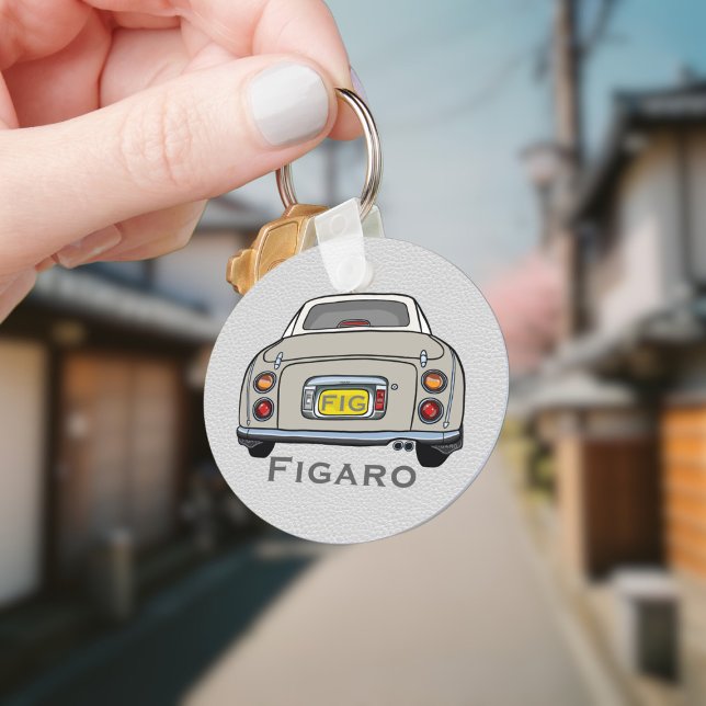 Figures Niedlich Topaz Mist Figaro Car Driver Name Schlüsselanhänger (Add your name and initials to this cute topaz mist figaro car keychain.)