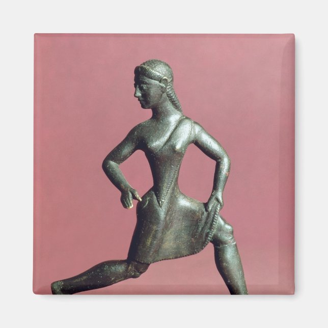 Figurine eines laufenden Mädchens, Magnet (Vorne)