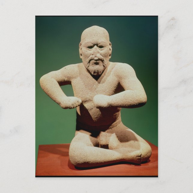 Figurine of a wrestler postkarte (Vorderseite)