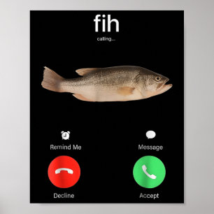 Fih Anruf Erinnern Sie mich Nachricht Ablehnen Ann Poster
