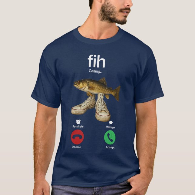 Fih-Aufruf Erinnern Sie mich Meldung Decoder akzep T-Shirt (Vorderseite)