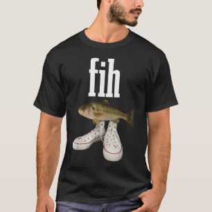 Fih Schuhe Lustiger Fisch T-Shirt