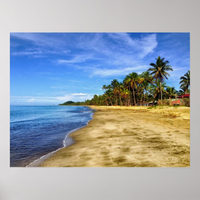 Fiji Beach Sand und Sky Poster (Vorne)