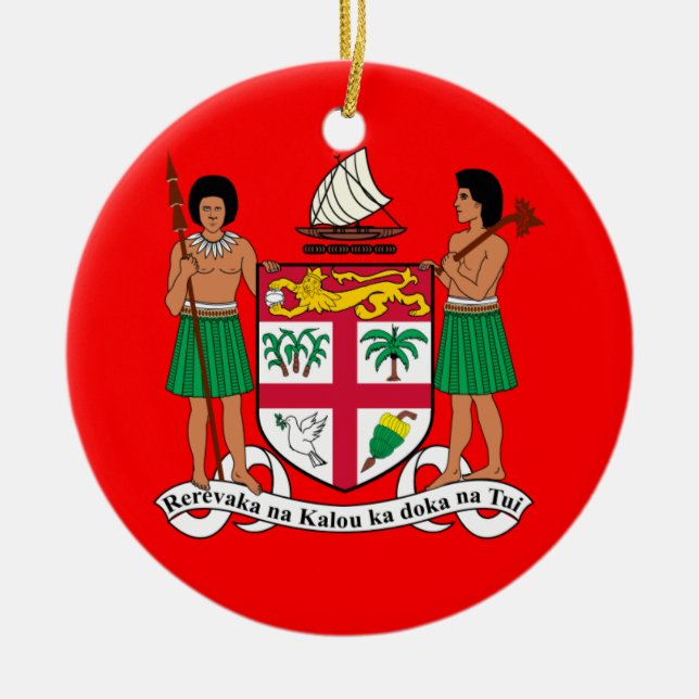 FIJI Custom Christmas Ornament (Vorne)