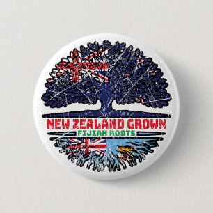 Fiji Fijian Neuseeländer New Zealander New Zealand Button