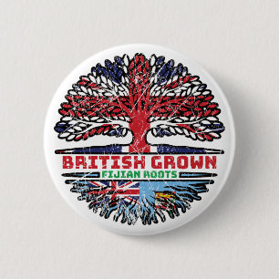Fiji Fijian UK Vereinigtes Königreich British Tree Button