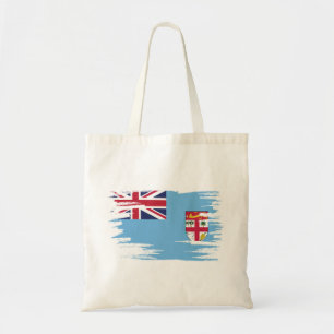 Fiji Flag Brush Art Tragetasche