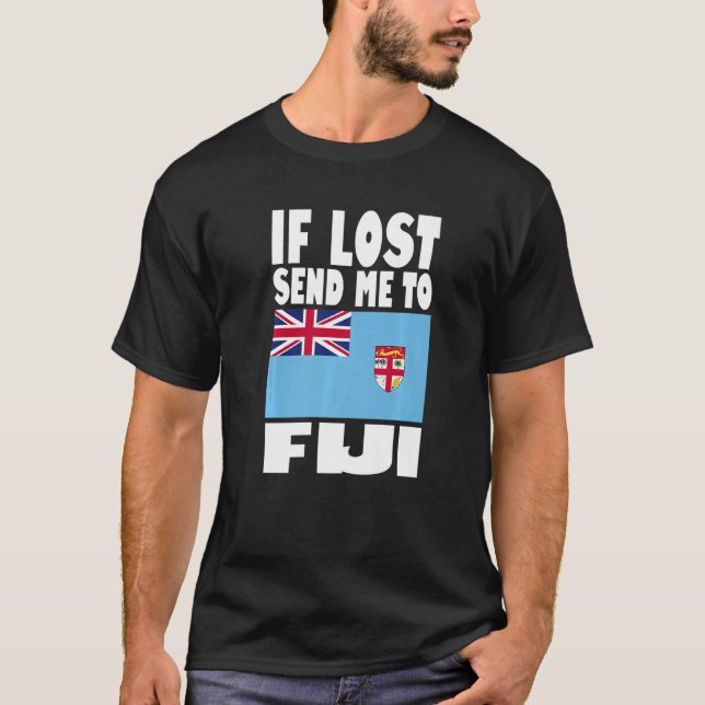 Fiji Flag Design  If lost send me to Fiji Premium T-Shirt (Vorderseite)