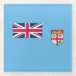 Fiji-Flagge Glasuntersetzer